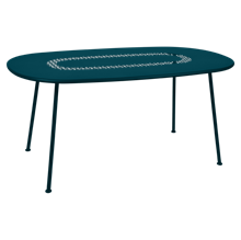 Fermob Lorette - ovalt havebord 160 x 90 cm - Acapulco blue